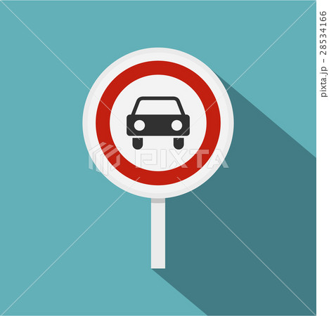 Movement of motor vehicles is forbidden icon 28534166