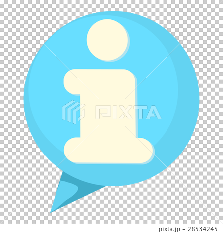 Information speach buble icon, cartoon style 28534245