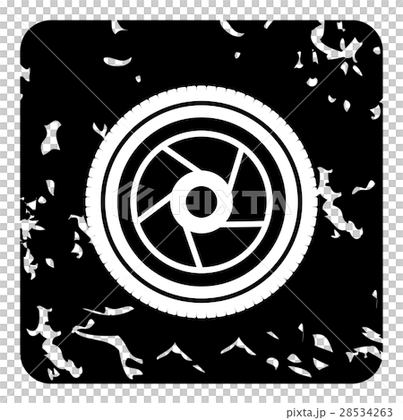 Objective icon, grunge style Objective icon, grunge style 28534263