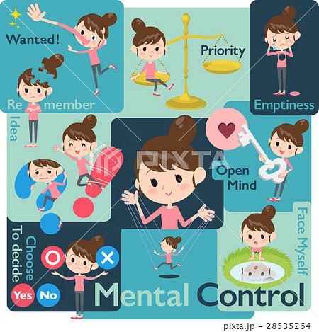 Bun hair mom Mental & volition 28535264