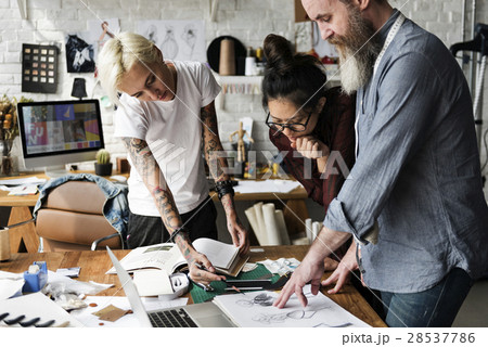 Fashion Designer Sketch Drawing Costume Concept Fashion Designer Sketch Drawing Costume Concept 28537786