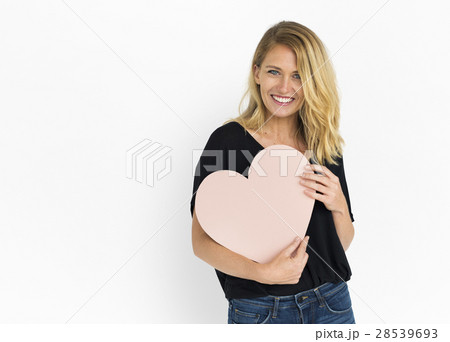 Person Holding Heart Love Concept 28539693