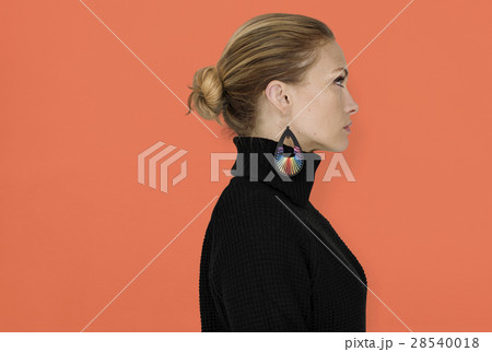 Caucasian Woman Smiling Portrait Concept Caucasian Woman Smiling Portrait Concept 28540018