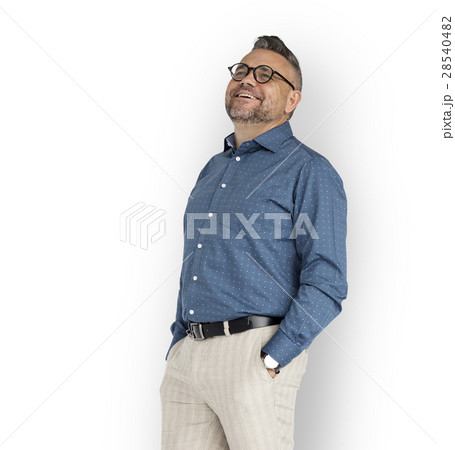 Caucasian Man Casual Smiling Concept 28540482