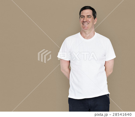 Caucasian Man Smiling Happy Caucasian Man Smiling Happy 28541640
