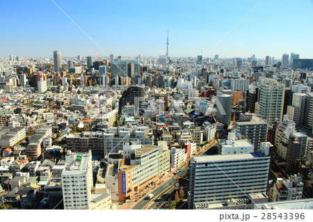 文京シビックセンターから見た東京の風景 文京シビックセンターから見た東京の風景 28543396