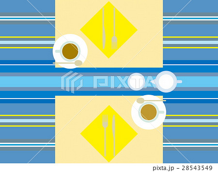 テーブル　カトラリー　コーヒー 28543549