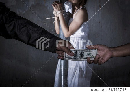 Anti-Human trafficking concept 28545713