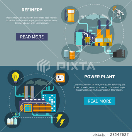 Refinery and power plant set layout 28547627