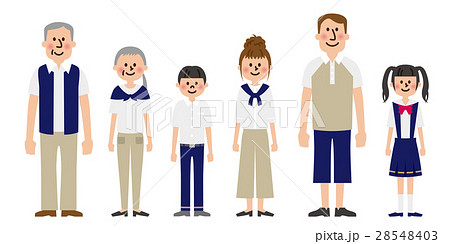 三世代家族ベクター 28548403