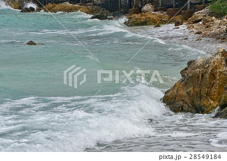 海、波、満ち引き、海岸 28549184