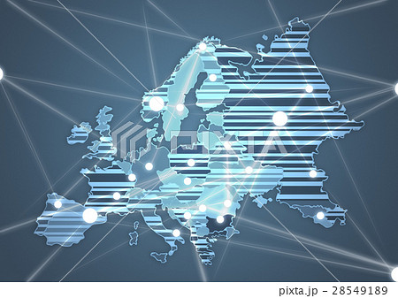 Color Country Map of Europe 28549189