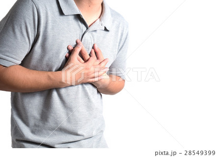 Man having heart attack Man having heart attack 28549399