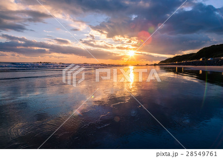 夕陽 　伊良湖岬 28549761