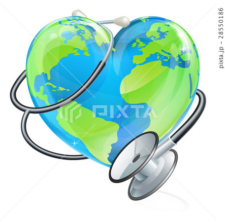 Heart Earth World Globe Stethoscope Health Concept Heart Earth World Globe Stethoscope Health Concept 28550186