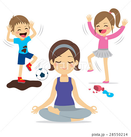 Noisy Children Mother Yoga 28550214