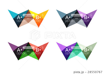 Colorful vector option banner arrow templates Colorful vector option banner arrow templates 28550767