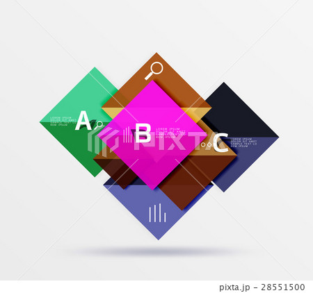 Vector square banner 28551500