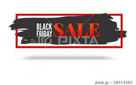 Black Friday sale, abstract banner with red frame 28553482