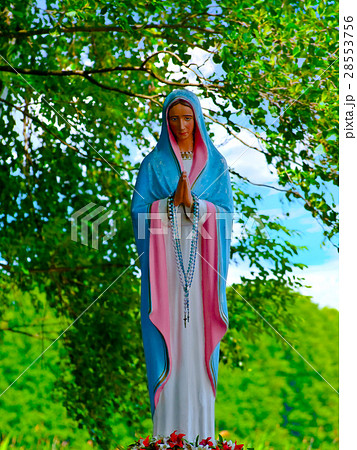 Lithuania. Statue of Virgin  Mary 28553756