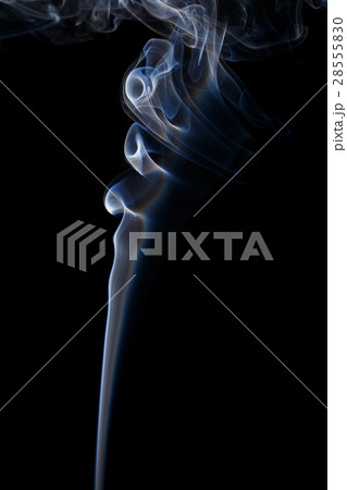 Abstract white blue smoke from aromatic sticks. Abstract white blue smoke from aromatic sticks. 28555830