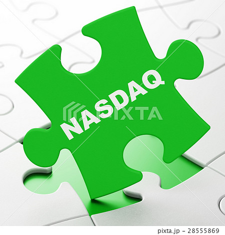 Stock market indexes concept: NASDAQ on puzzle Stock market indexes concept: NASDAQ on puzzle 28555869