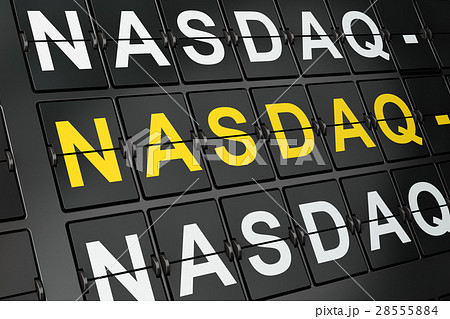 Stock market indexes concept: NASDAQ-AMEX on 28555884