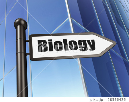 Science concept: sign Biology on Building 28556426