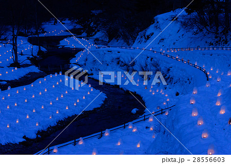 栃木　日光　湯西川温泉のかまくら 28556603