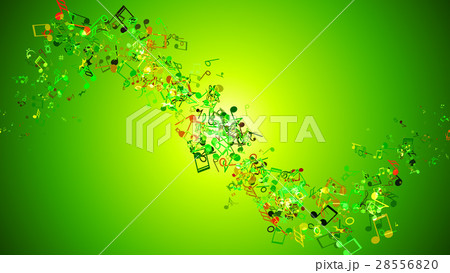 Abstract Background with Colorful Music notes. Abstract Background with Colorful Music notes. 28556820
