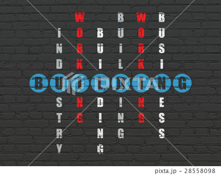 Construction concept: Building in Crossword Puzzle 28558098