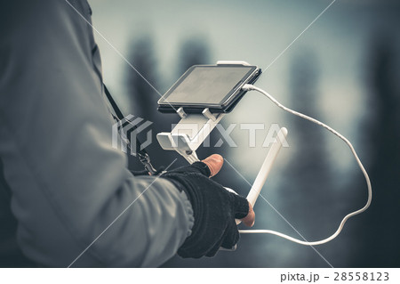 Man operating a drone Man operating a drone 28558123