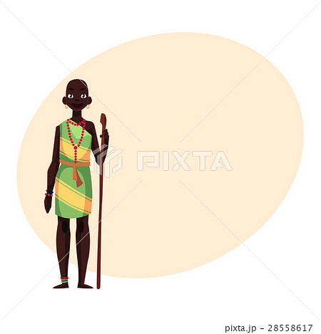 Aborigine woman from African tribe wearing 28558617
