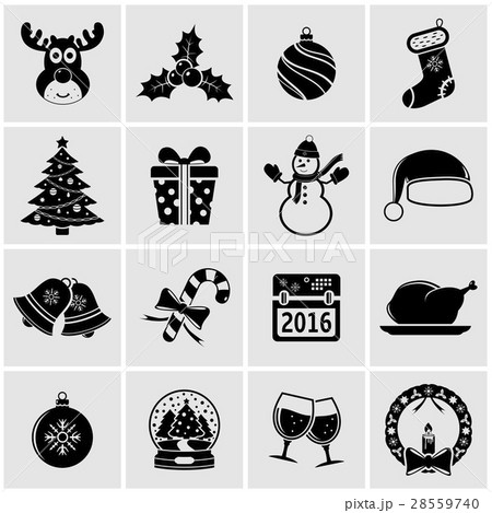 Christmas holiday icons Christmas holiday icons 28559740