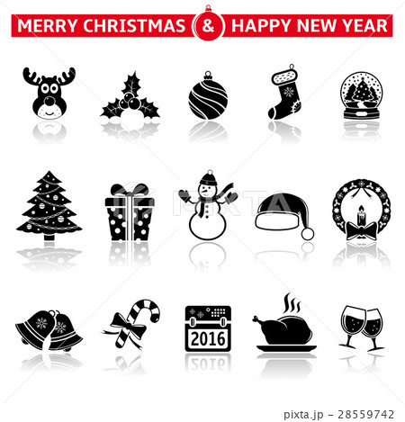 Christmas icon set 28559742