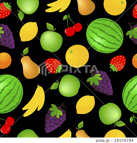 Seamless fruits and vegetables background 28559784