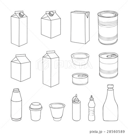 Food packaging template set Different package icon Food packaging template set Different package icon 28560589