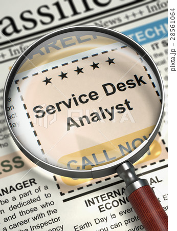 Service Desk Analyst Job Vacancy. 3D. 28561064