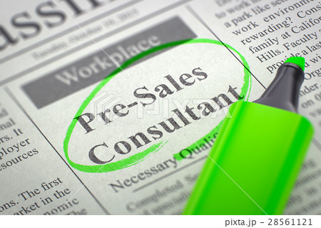 Pre-Sales Consultant Wanted. 3D. 28561121