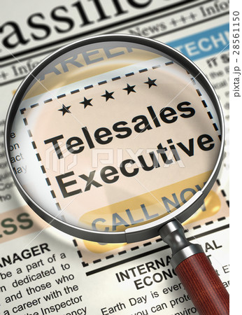 Job Opening Telesales Executive. 3D. Job Opening Telesales Executive. 3D. 28561150