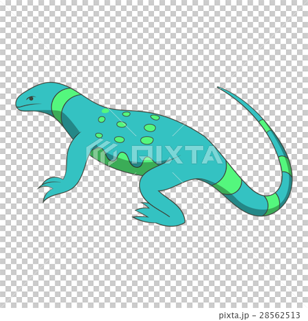 Blue lizard icon, cartoon style Blue lizard icon, cartoon style 28562513