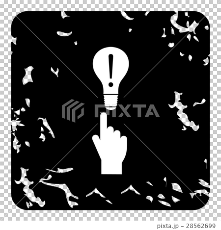 Lamp icon, grunge style Lamp icon, grunge style 28562699