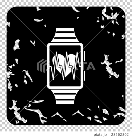 Smartwatch icon, grunge style 28562802
