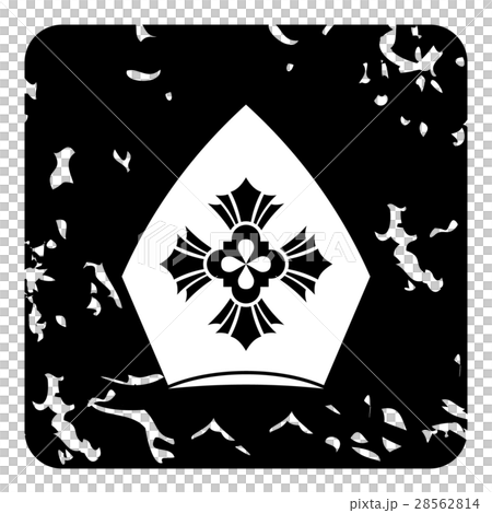 Christian hat icon, grunge style Christian hat icon, grunge style 28562814