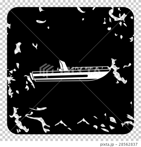 Powerboat icon, grunge style 28562837