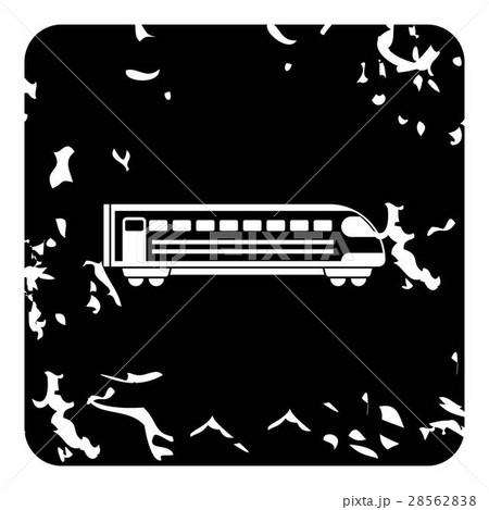 Train locomotive icon, grunge style 28562838
