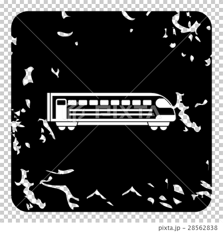 Train locomotive icon, grunge style 28562838