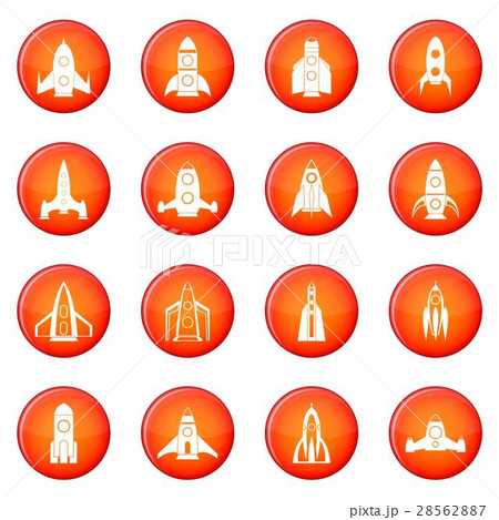 Rocket icons vector set Rocket icons vector set 28562887
