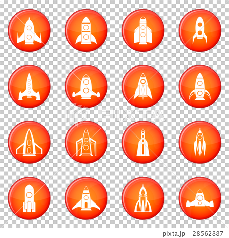Rocket icons vector set Rocket icons vector set 28562887