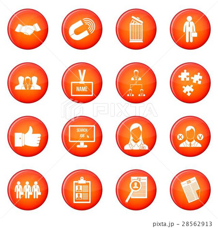 Human resource management icons vector set 28562913